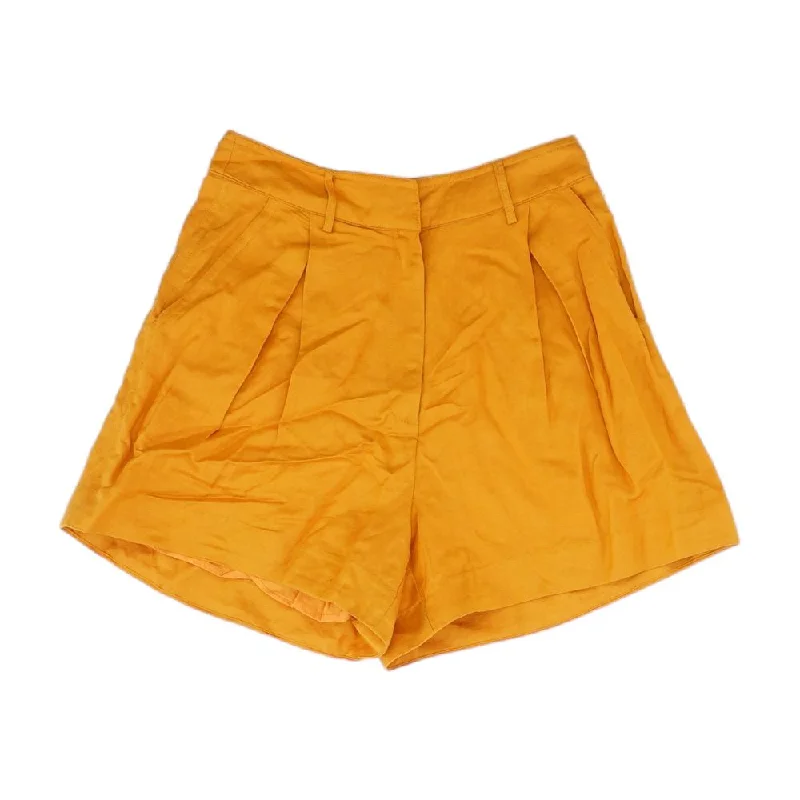 Mustard Solid Chino Shorts