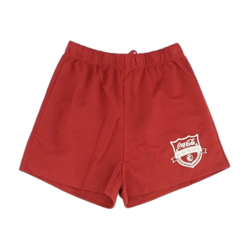 Red Graphic Active Shorts