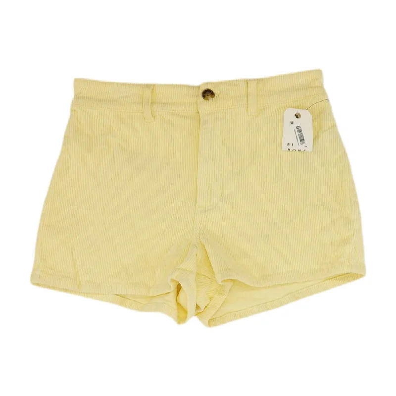 Yellow Solid Shorts