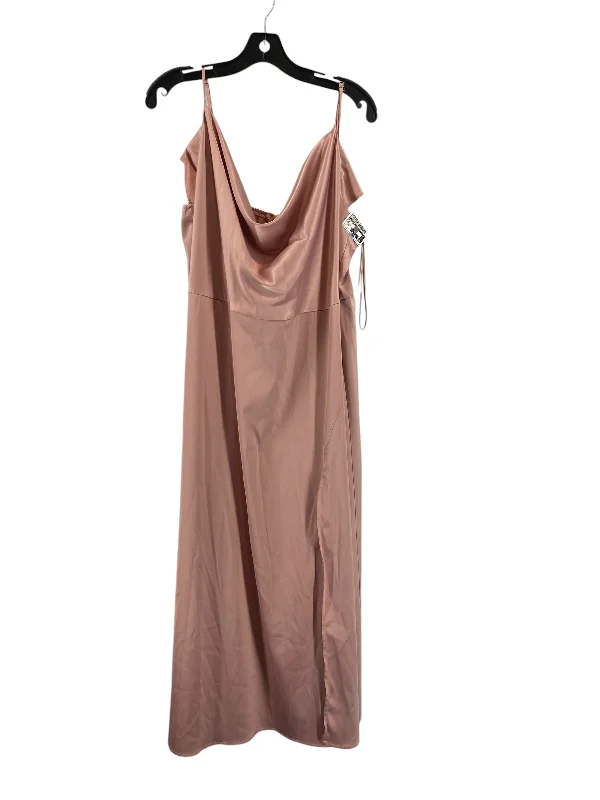 Dress Party Long By Clothes Mentor In Pink, Size: 2x