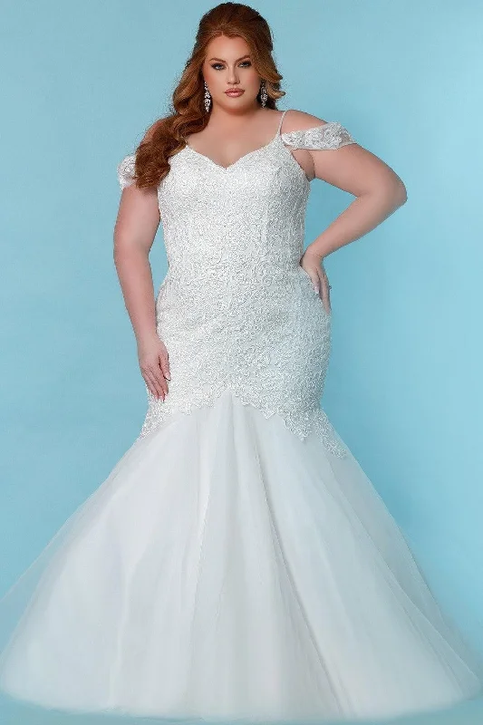 Sydneys Closet SC5273 Long Mermaid Wedding Dress