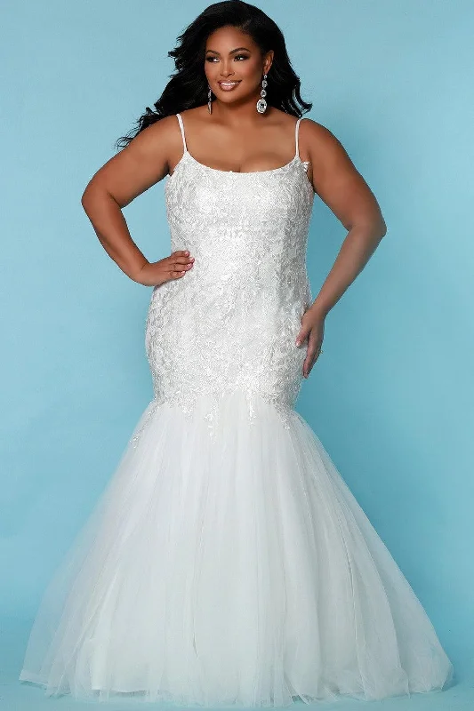 Sydneys Closet SC5278 Long Mermaid Wedding Dress